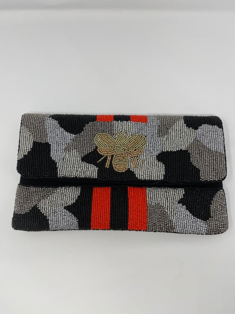 Camo Bee Indian Clutch Purse